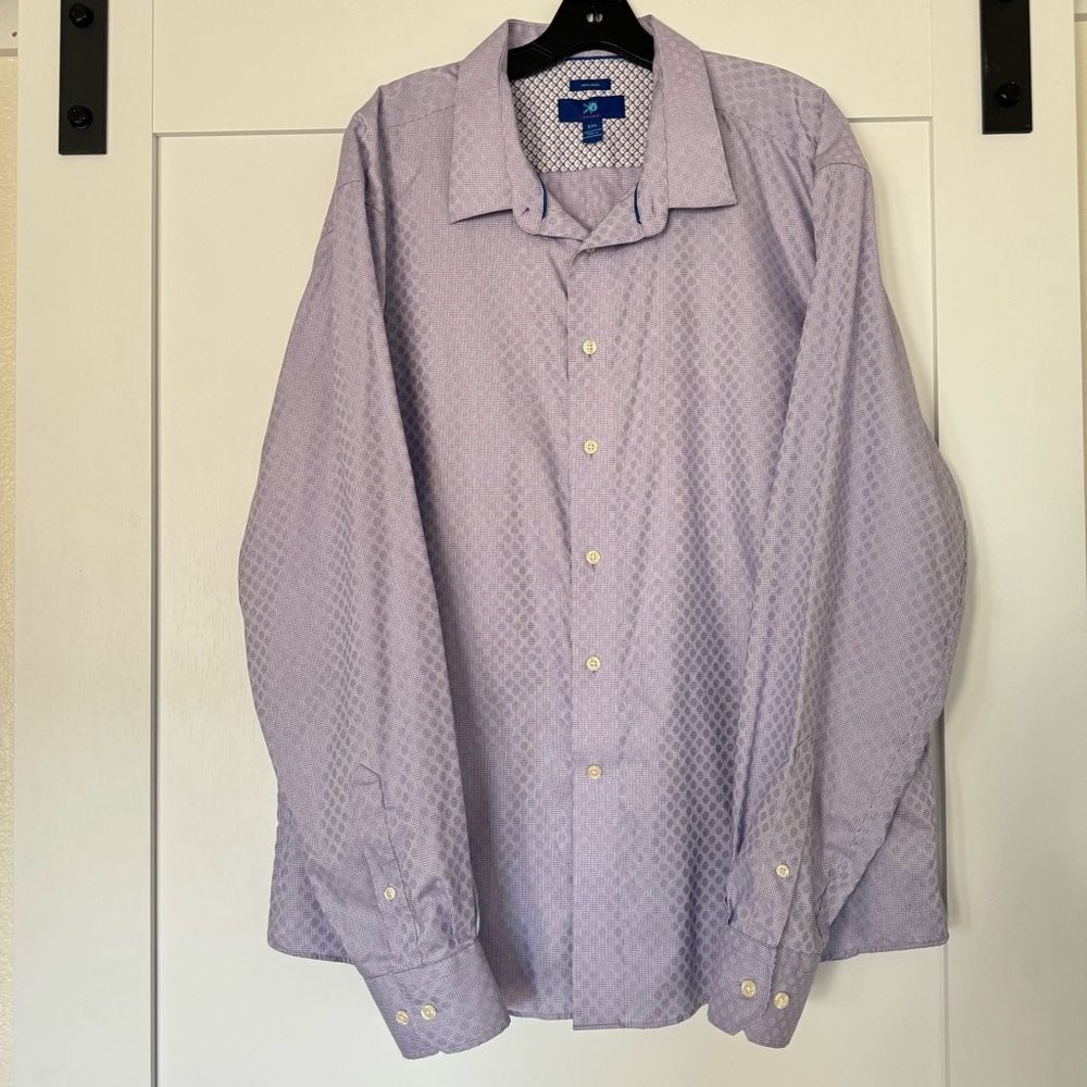 Egara purple long sleeve dress shirt